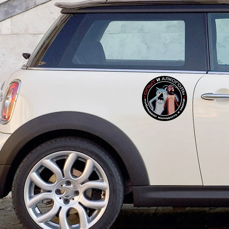 

Wolf Dog Cartoon Stickers for Cars 3d Waterproof Vinyl Car Wrap for Auto Product Decal Accessories Funny Motorcycle Decoration