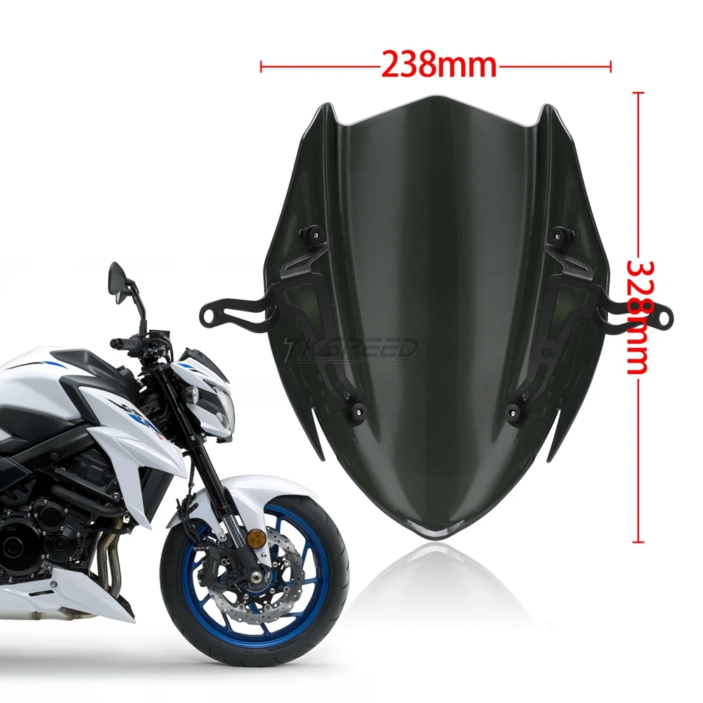 Для Suzuki GSX S750 GSXS750 S GSXS 750 2017 2018 2019 черный цвет ветер Экран лобовое стекло Щит с