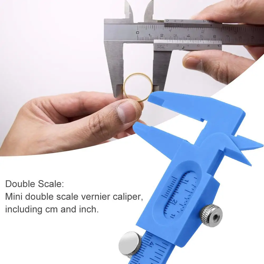 0-120 мм штангенциркуль портативный пластиковый двойной линейка измерительные