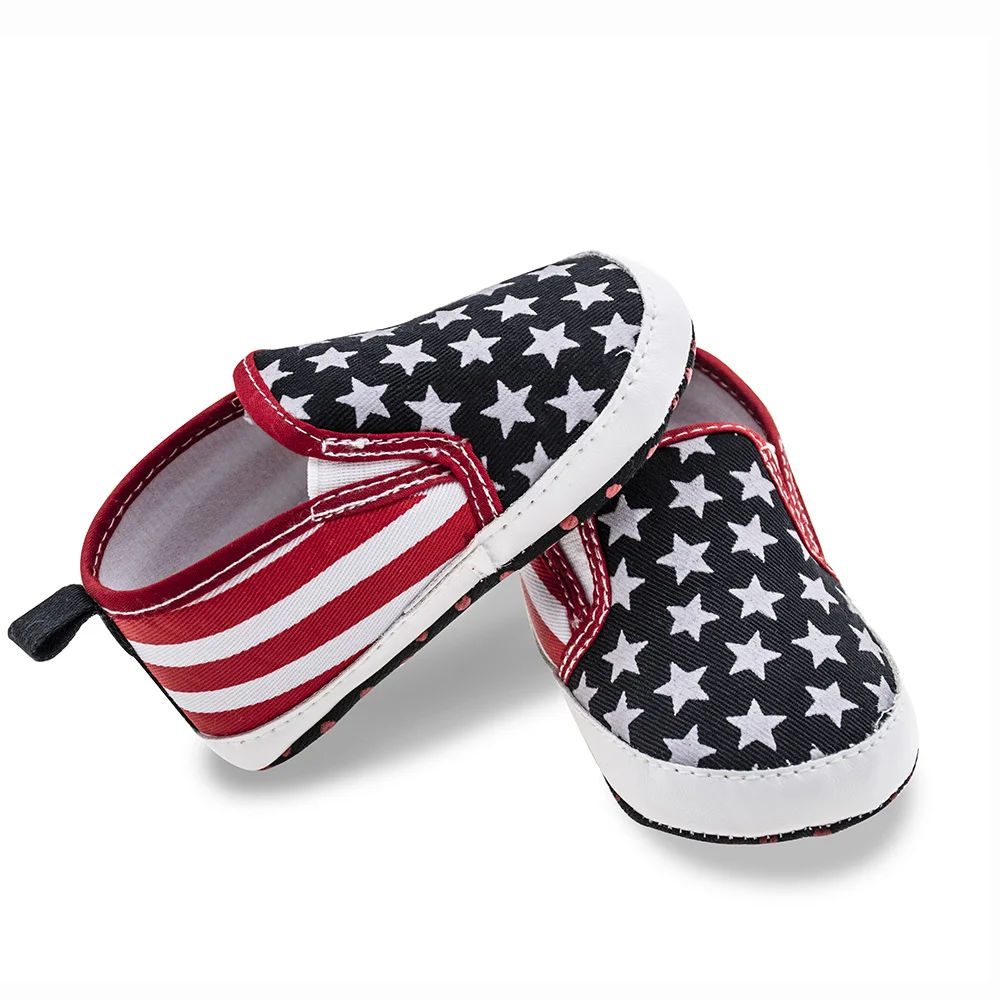 Обувь для новорожденных детей ясельного возраста Мягкая подошва в клетку со