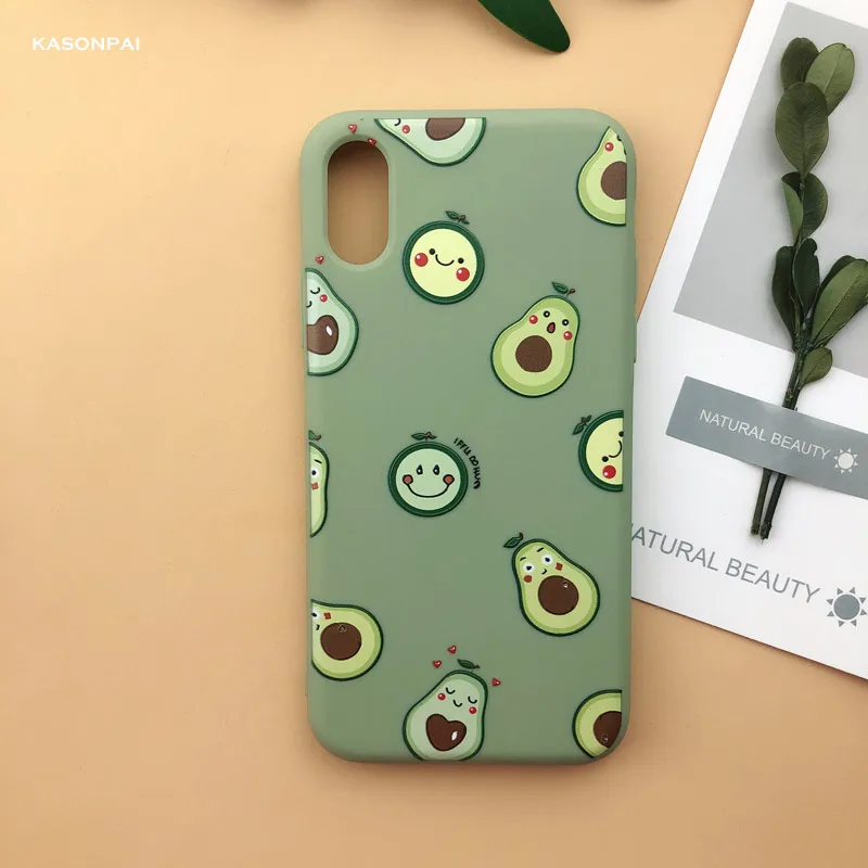 style9 Модный мягкий ТПУ чехол для телефона с изображением персика, авокадо, фруктов для iPhone X, XS, Max, XR, 7, 8, 6, 6S Plus, 11 Pro, милый мультяшный чехол с изображением динозавра - Цвет: style9
