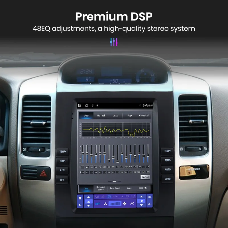 Junsun для Tesla Style Android Auto 4G беспроводной Carplay DSP Магнитола Автомагнитола Мультимедиа