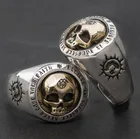 Мужское металлическое кольцо в стиле панк высокого качества в готическом стиле