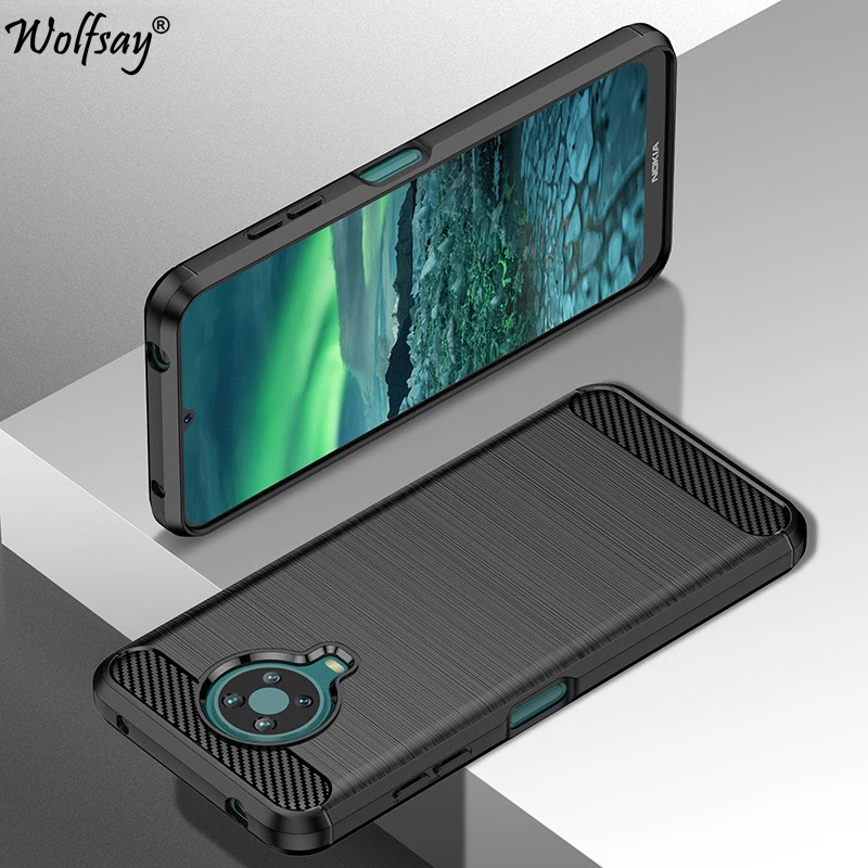

Чехол для Nokia 6,3, силиконовый чехол из углеродного волокна для Nokia 6,3 5,3 8,3 6,4 2,4 5,4 1,4 2,2 3,2 X20 G20 X100, чехол для Nokia 4,2, чехол