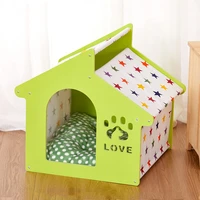pet bed pet wooden house dog european style outdoor chinese kennel