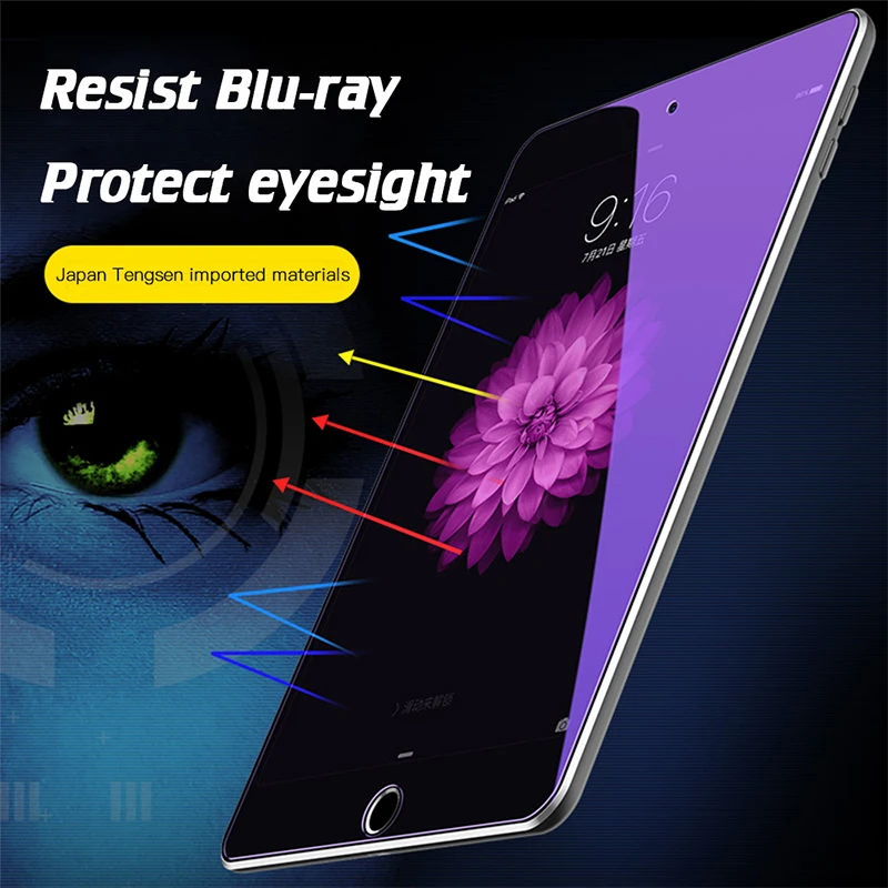 Защитная пленка для экрана планшета Ipad Mini 3 4 5 6 Air 2 Iped с защитой от синего