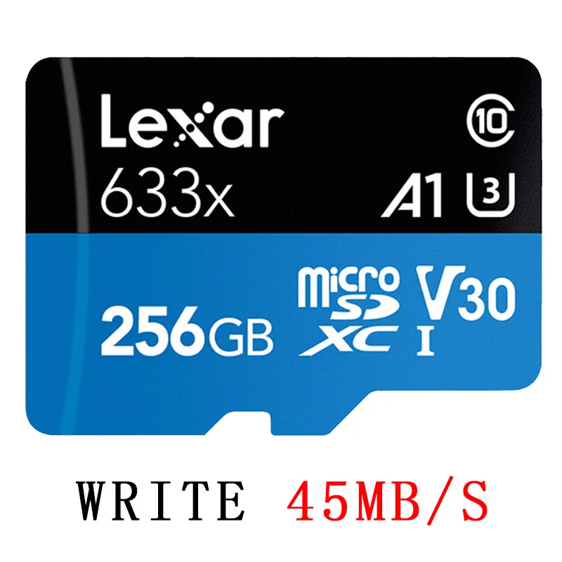 256GB 633X Lexar 633X128 Гб Micro SD высокоскоростная карта памяти 32 Гб U3 667X64 Гб класс 10 картао де Мемория tf флэш-карта для 4K HD видео 512G - Емкость: 256GB 633X