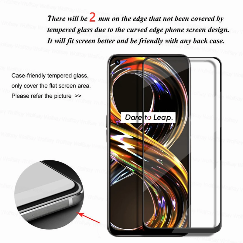 for oppo realme 8i glass screen protector for realme 8s 8i 8 pro 7 7i 6 tempered glass protective phone film realme 8i protector free global shipping