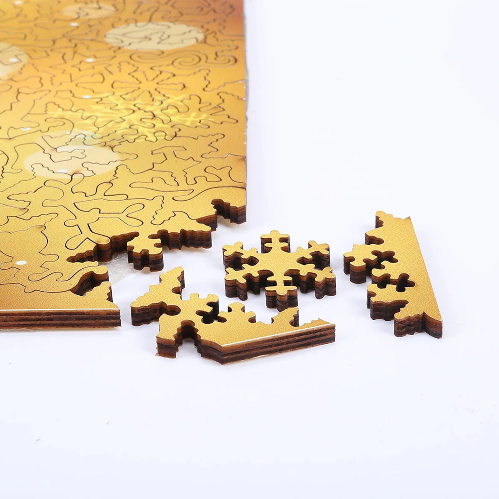 

Деревянный пазл с рождественскими элементами, детская игрушка-пазл, Интеллектуальный пазл, игрушки для детей, Обучающие игрушки, подарки