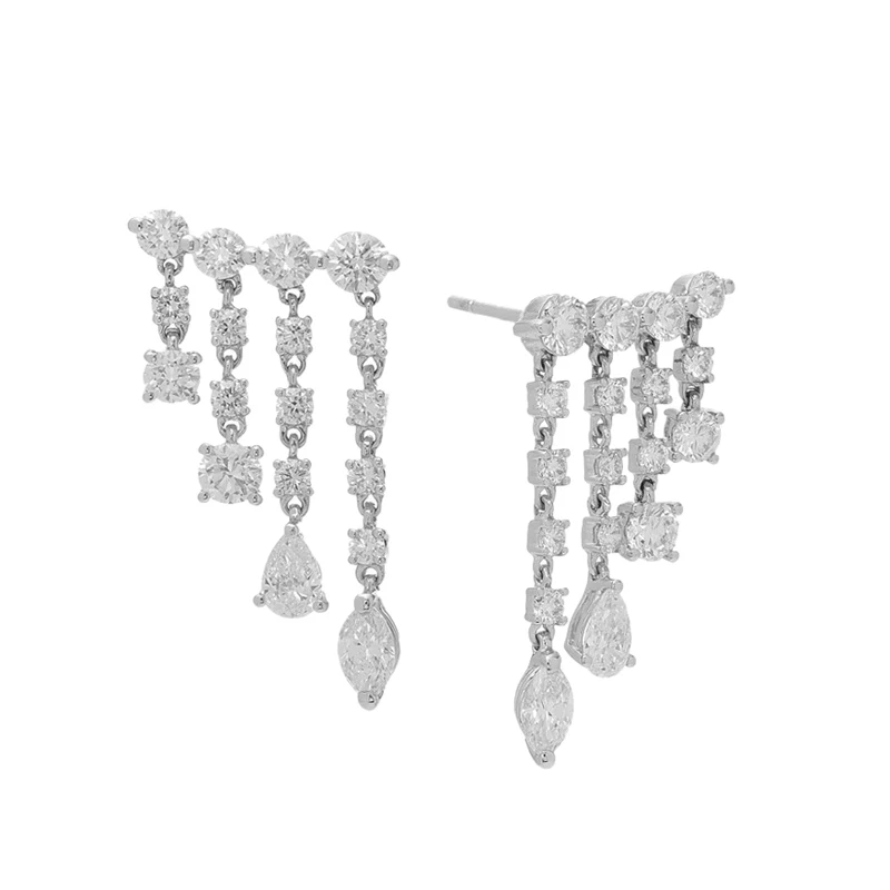 

The long 2020 trendy style fashion net red high-end feel retro earrings