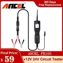 Ancel PB100 Circuit Tester Power Probe Automotive Diagnostic Tool 12V 24V Electrical Current Voltage Integrated Power Scanner