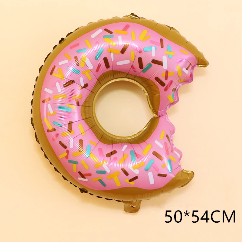 Doughnut 1 шт конфетный пончик мороженое тема гелиевые фольгированные шары звезда круглые шары Детские принадлежности для украшения свадебной вечеринки детские игрушки - Цвет: Doughnut