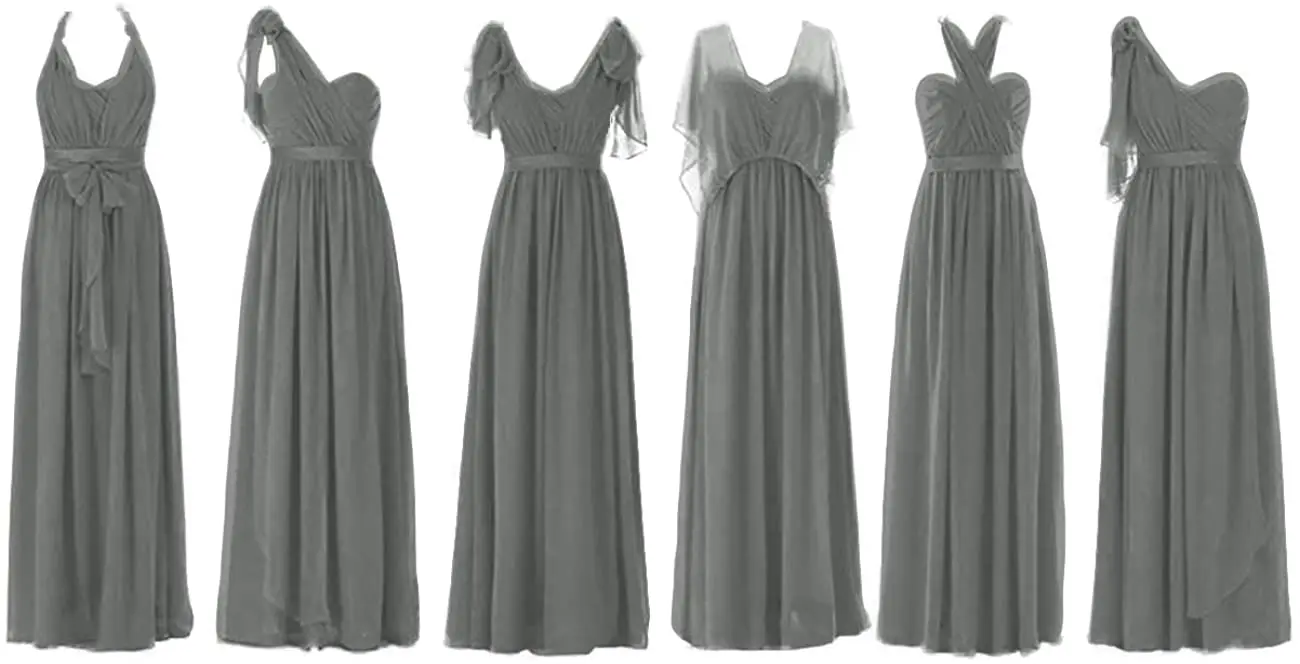 

Bridesmaid Dresses Long Prom Dresses Multiple Wearing Methods Bridesmaid Gowns Maid of Honor Dresses for Weddings