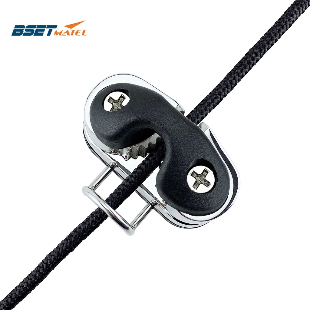

316 Stainless Steel Black Ball Bearing Cam Cleat Pilates Equipment Marine Boat Fast Entry Rope Wire Fairlead Sailing Accessories