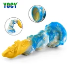 YOCY Новые красочные щупальца черного дилдо Анальный секс игрушки Анальная пробка с присоской женские фаллоимитаторы мастурбатор массаж для мужчин продукт секса