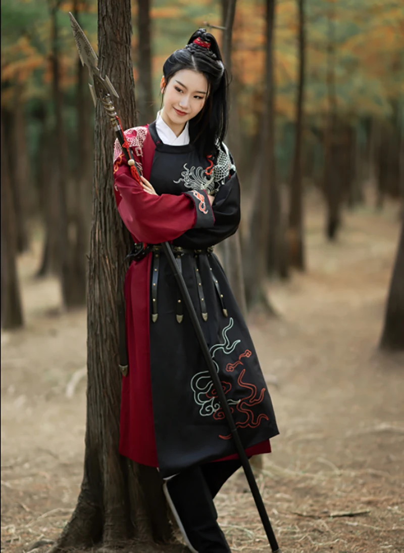 

Chinese Ancient Hanfu Gown Women Photography Cosplay Costume Party Dress Hanfu Gown White Red Black For Women Plus Size 3XL