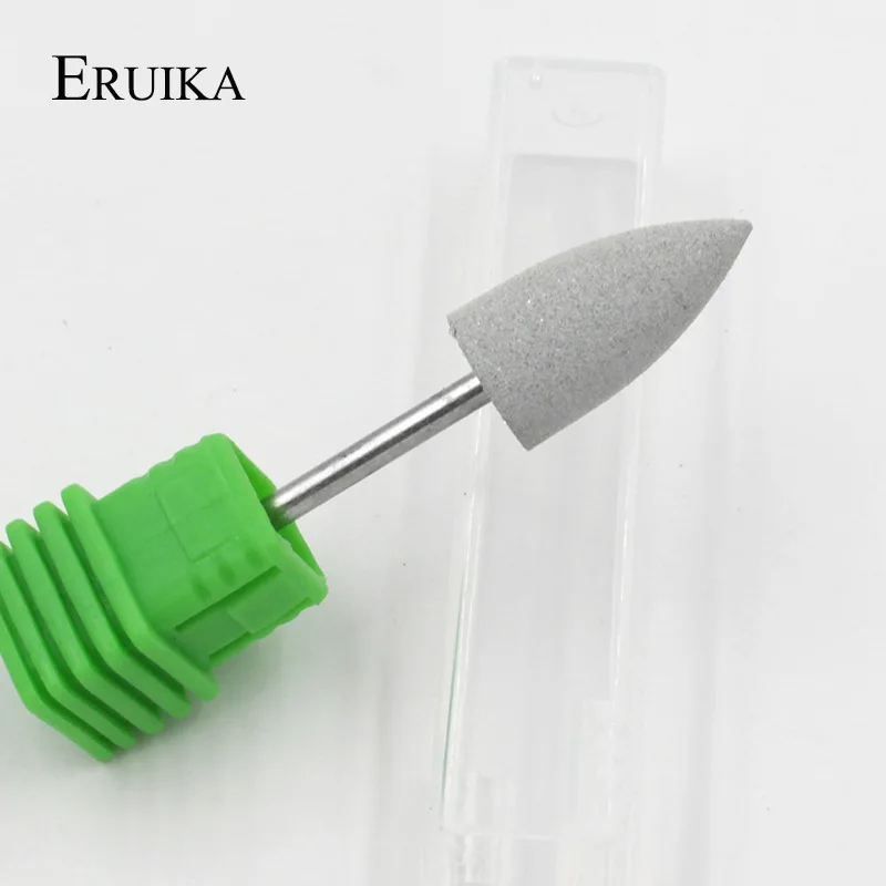 ERUIKA 4 шт./компл. пуля голова сверла для ногтей резины и силикона с объемным биты придание ногтям формы фрезы для маникюра ногтей файл полировки инструмент