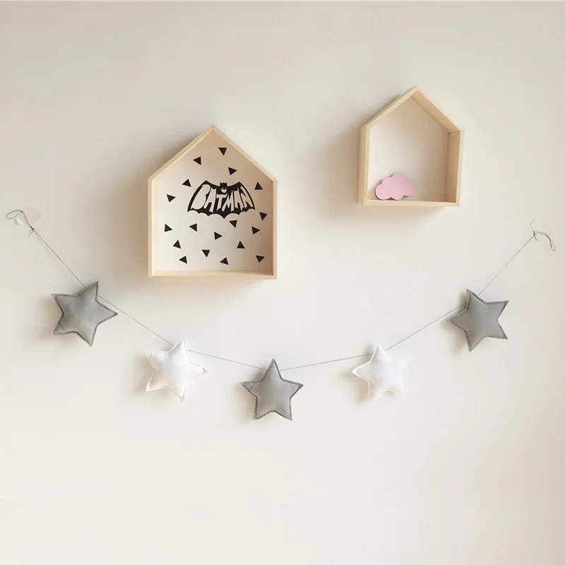 150 см детская комната украшение стены декоративное в форме звезды с серебряным
