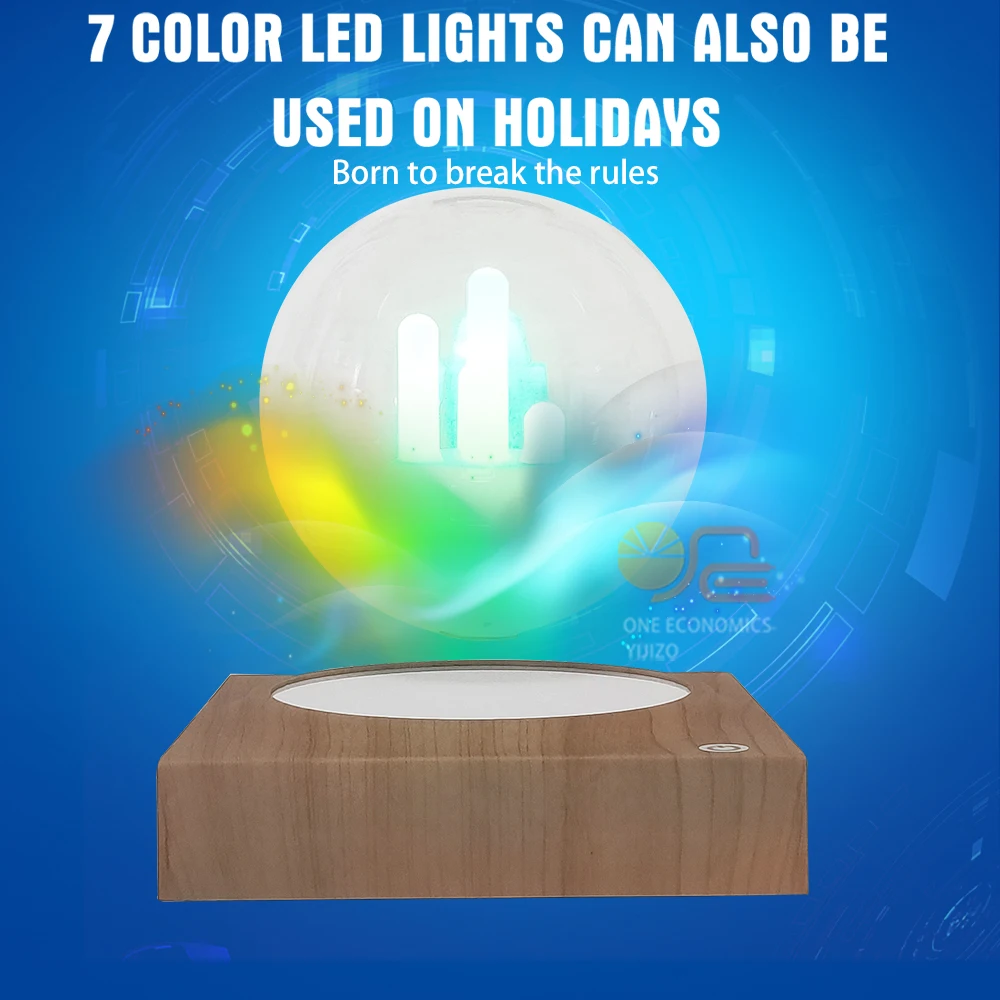 Магнитная левитационная лампа креативный плавающий светильник для подарка на