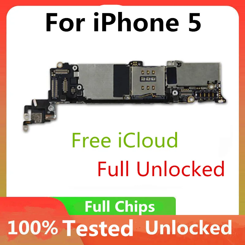 Заводская разблокированная материнская плата 16 Гб для iPhone 5 с системой IOS
