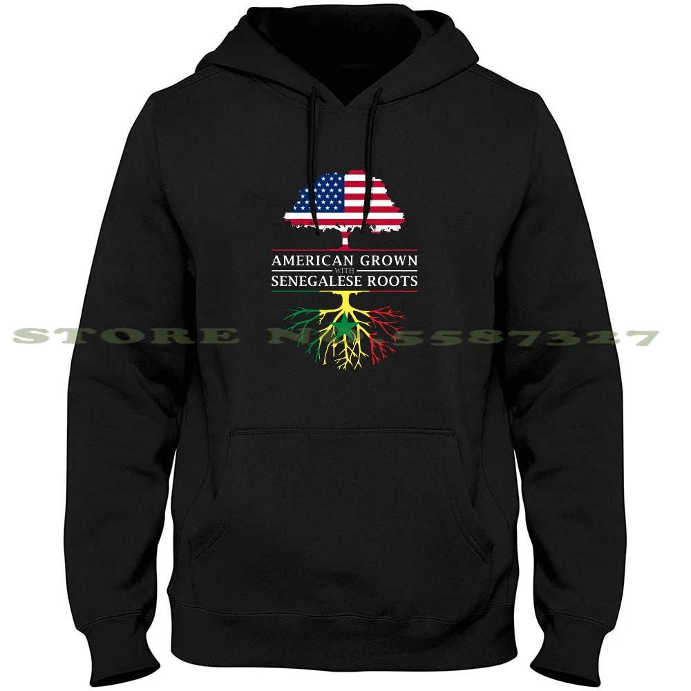 

Толстовка с капюшоном с длинным рукавом и флагом сенегальского происхождения