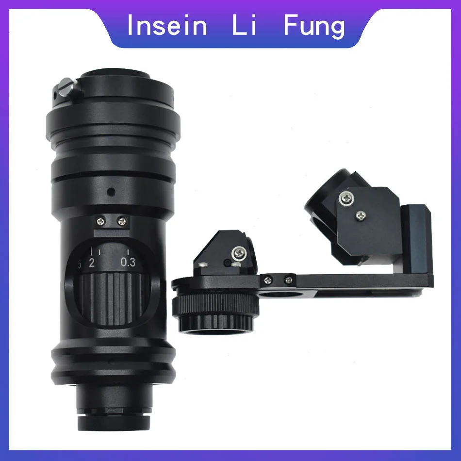 Электронный видеомикроскоп 2D 3D C Mount Zoom Lens Оптическая лупа для HDMI VGA промышленная