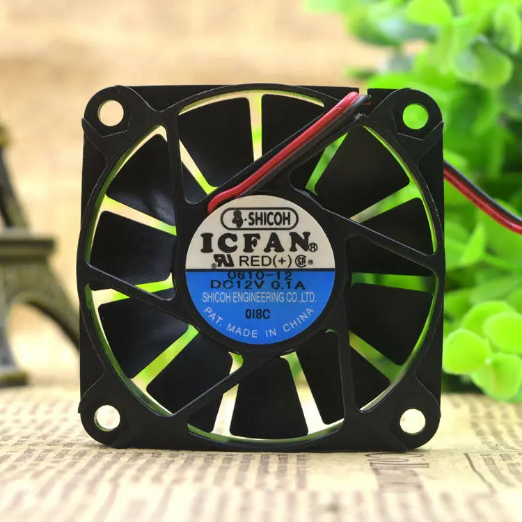 SHICOH ICFAN 0610 12 DC12V 0.1A 6010 6 см вентилятор охлаждения Бесплатная