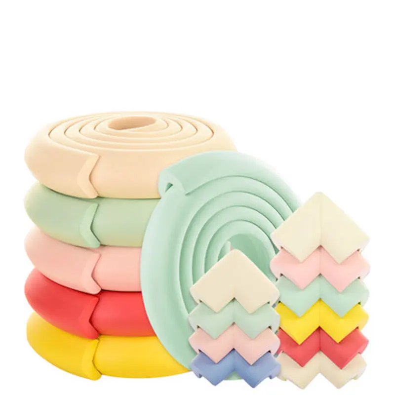 

5M+8pcs Child Protection Baby Safety Proofing Edge Corner Guards Desk Table Children Protection Furniture Bumper Corner Cushion