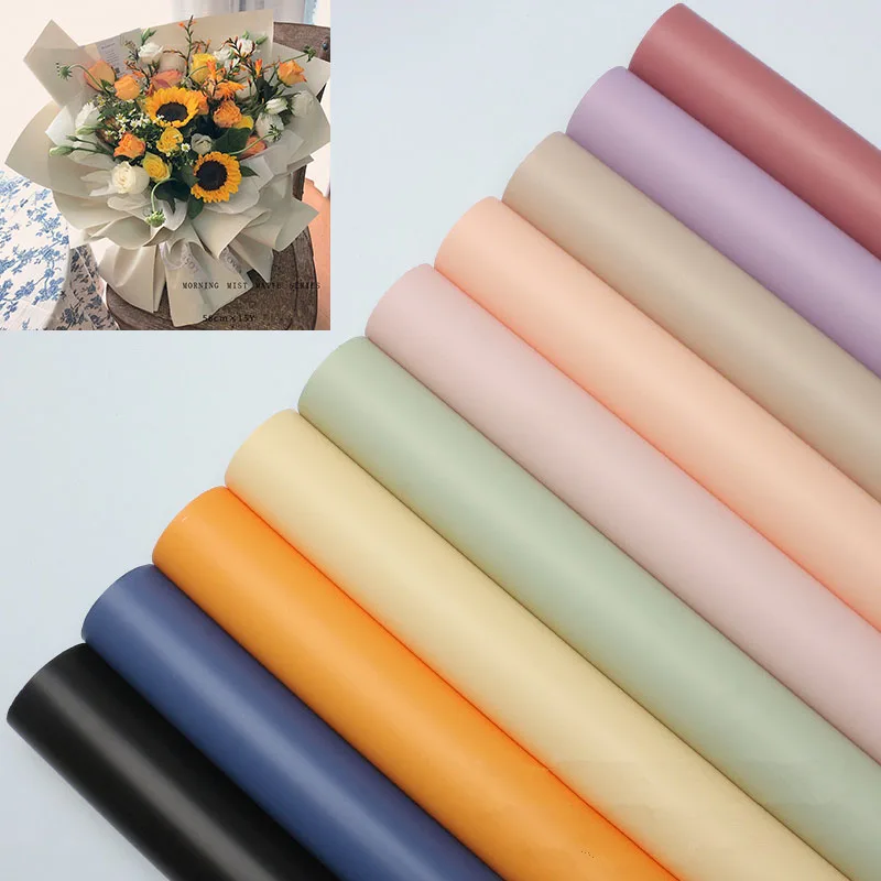 

58cmx15yards/roll Matte Waterproof Flower Wrapping Paper Handmade Craft Paper Floral Packaging Materials Florist Supplies