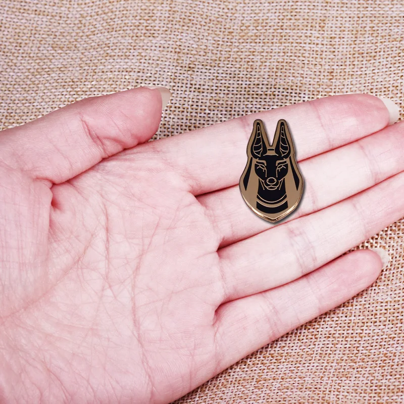 Mysterious God Anubis Enamel Pin dog head Brooch Acient Egypt Creature Badge sphinx mystery Accessory | Украшения и аксессуары