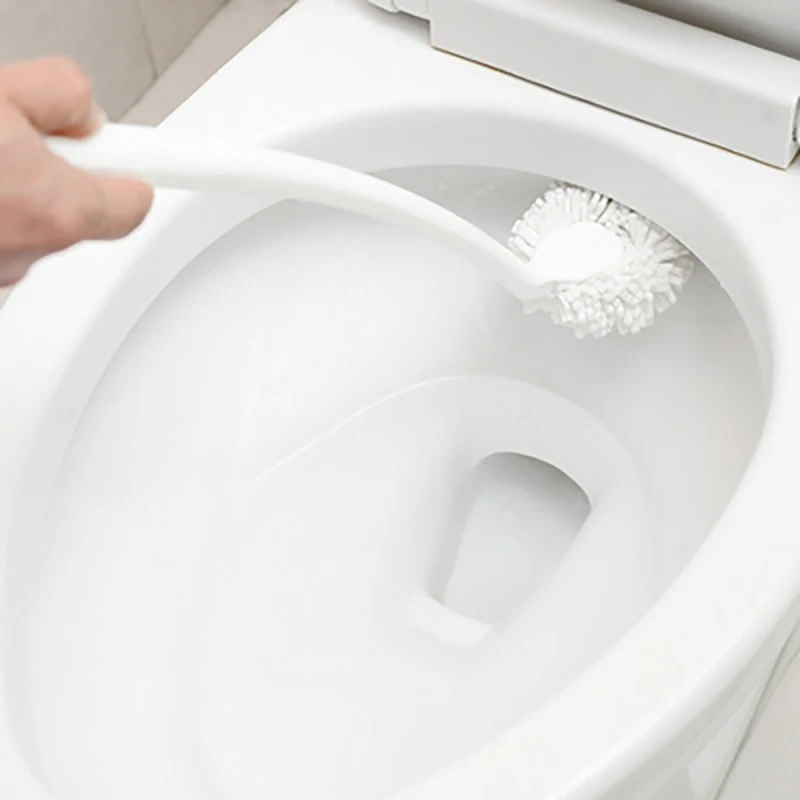 Бытовая туалетная щетка для ванной комнаты портативная 360 градусов безмерная