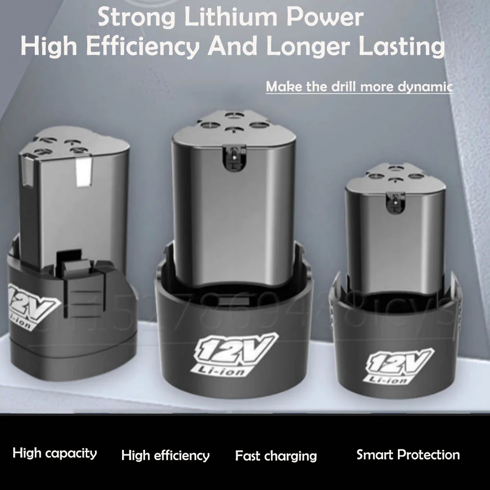 Набор литий-ионных аккумуляторных батарей 12 В для электроинструментов