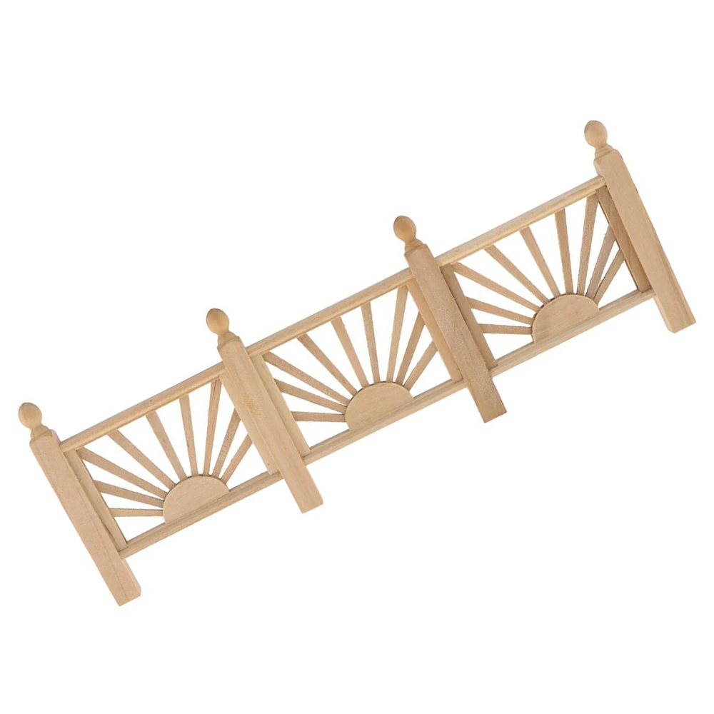Dollhouse Balcony Handrail Yard Stockade 1:12 Miniature DIY Accessories Wood Models2019 New Style | Дом и сад