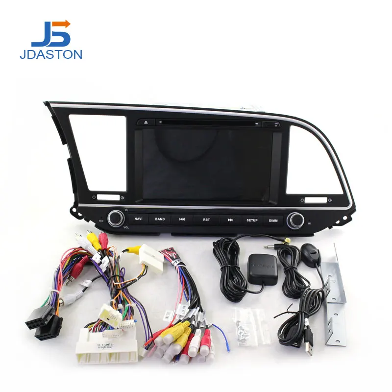 JDASTON, четыре ядра, Android 9,0, автомобильный dvd-плеер для hyundai Elantra, 4G+ 64G, мультимедиа, gps, стерео, 2 Din, автомагнитола