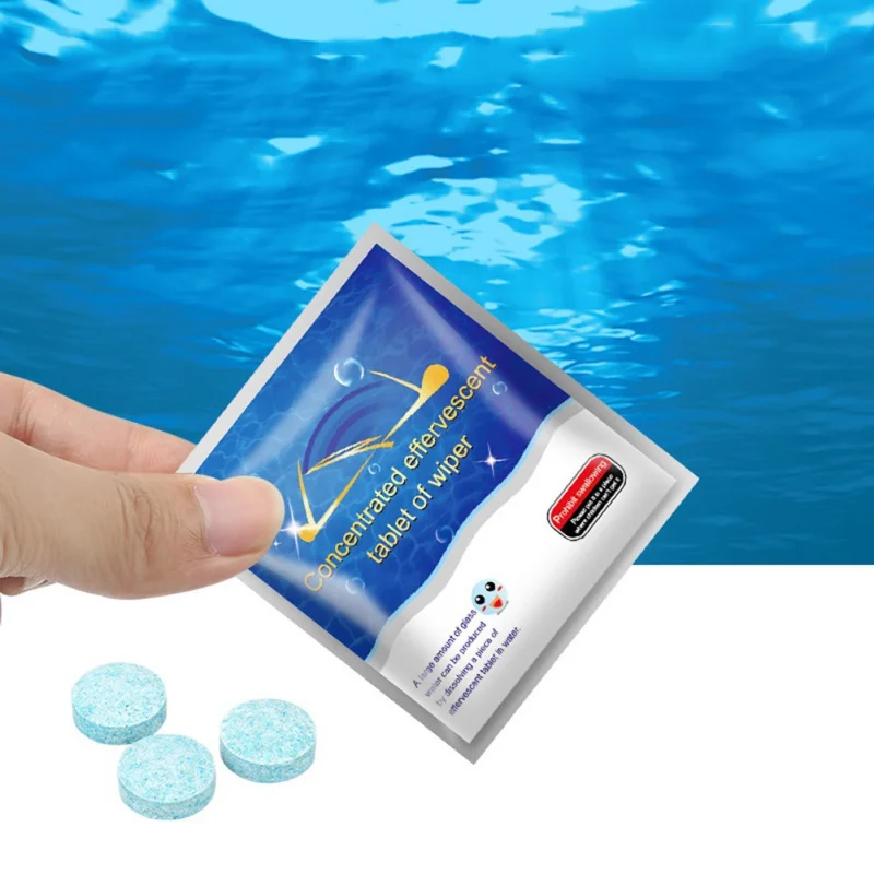 Моющее средство для очистки автомобиля стеклоочиститель компактные шипучие