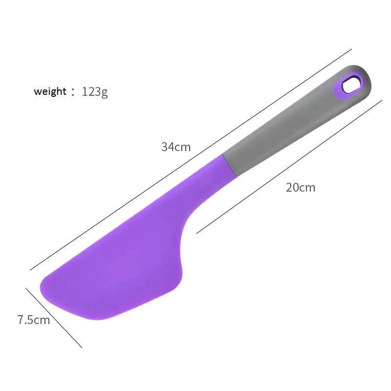 Сверхбольшой силиконовый скребок для выпечки крема 34 см антипригарный шпатель