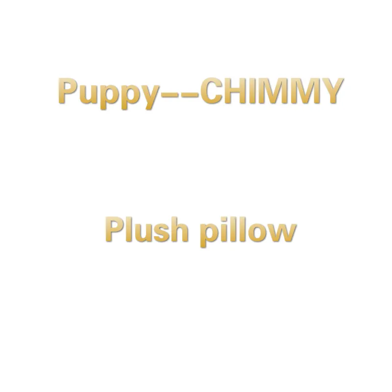 Puppy--CHIMMY 35 см оригинальные Kpop Bangtan мальчики плюшевые игрушки мягкие подушки валик кролик/щенок/Сердце/Коала/овца/лошадь/инопланетянин/печенье кукла подушка - Цвет: Puppy--CHIMMY