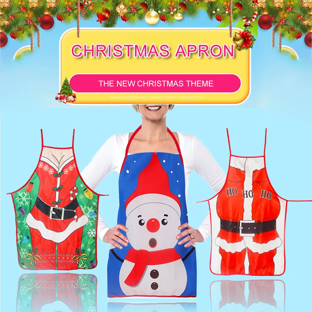 

1 шт., декоративный фартук для рождественской одежды, 2021