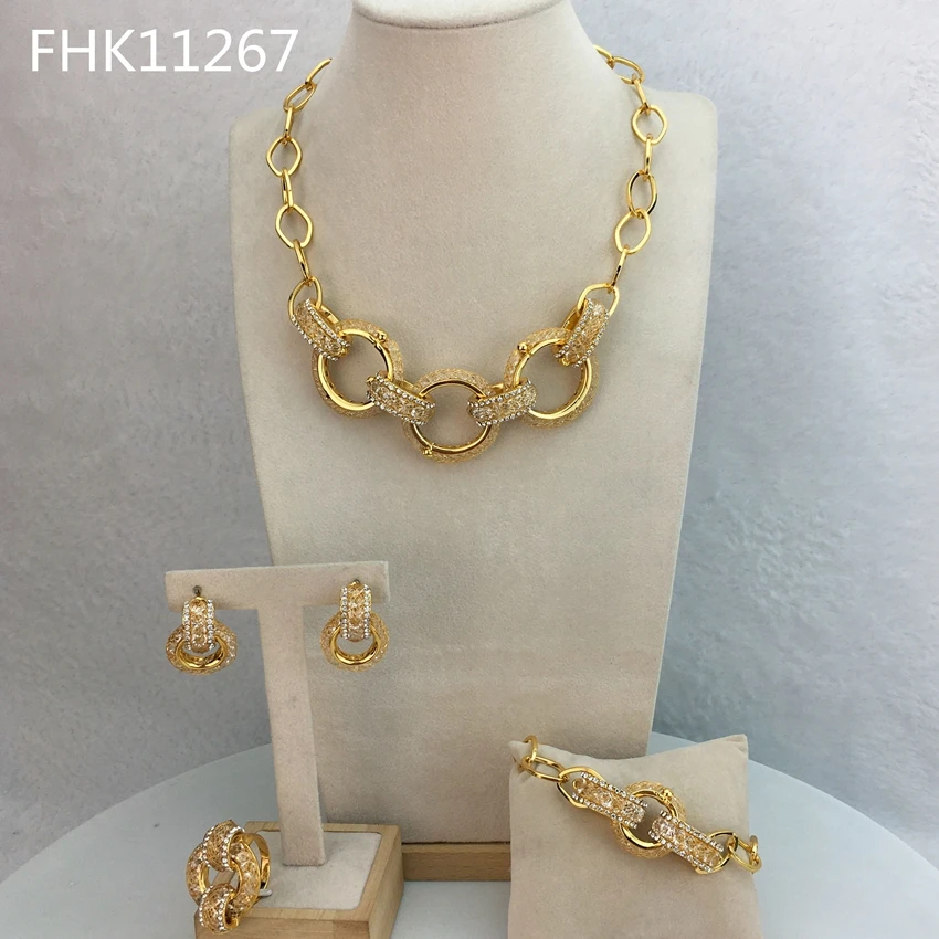 

Yuminglai Dubai Fine Jewelry FancyJewelry Sets for Women FHK11267