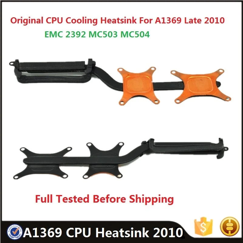 

Оригинальный радиатор охлаждения процессора A1369 для Macbook Air 13 дюймов, A1369, конец 2010 года, EMC 2392, MC503, MC504