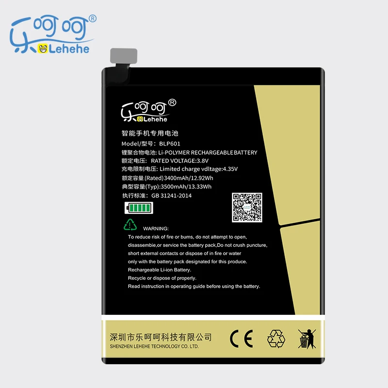 

Original LEHEHE Battery for OPPO A53 A53T A53M F1S A59 A59M A59S BLP601 3500mAh Smartphone Replacement Batteries with Tools Gift