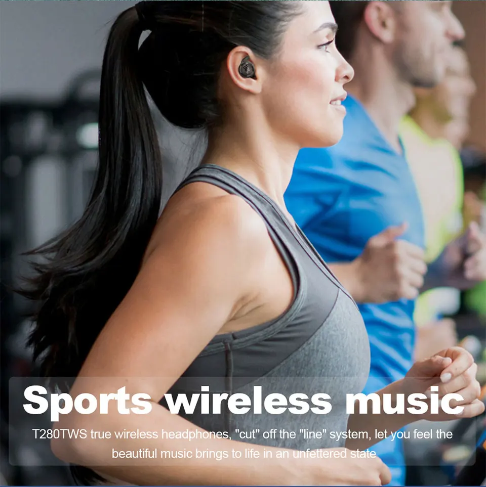 

Original JBL T280 TWS Wireless Bluetooth Earphone Sports Earbuds Deep Bass Headphones Waterproof Headset with Charging Case