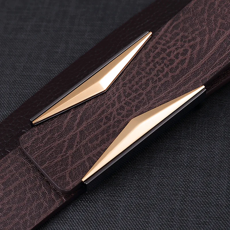 

Fashion belt men's luxury leather all-match belt trendy men's fashion casual top layer cowhide designer business gift pants belt