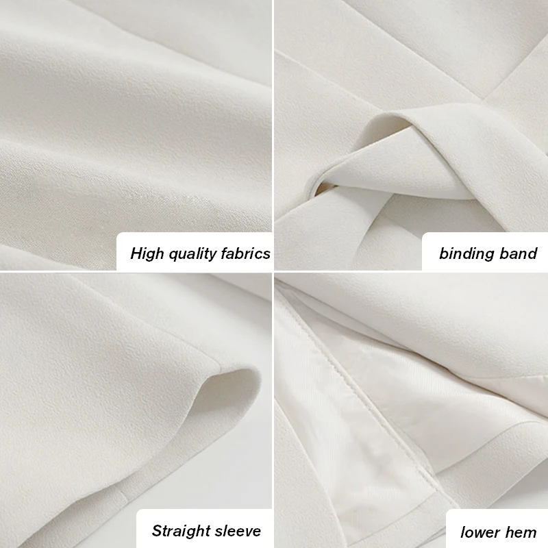 Aisiyi 2019 пиджак женский жакет длинный рукав белый черный Блейзер офисный костюм