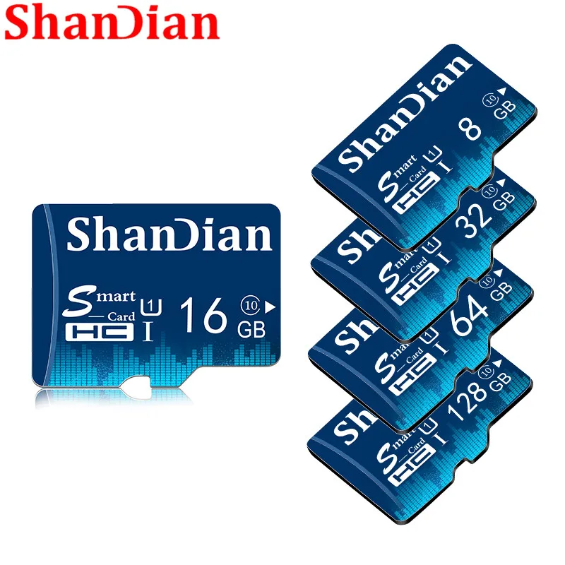 SHANDIAN Смарт SD карта 8 ГБ 16 TF класс 6 высокоскоростная Мини памяти 32 Гб sd реальная