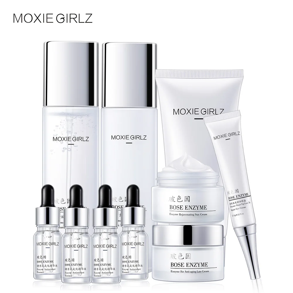 

Moisturizing Skin Care Set Toner Cleanser Lotion Face Cream Bosein Enzyme Essence Anti-Aging Wrinkle Removal Facial SkinCare M