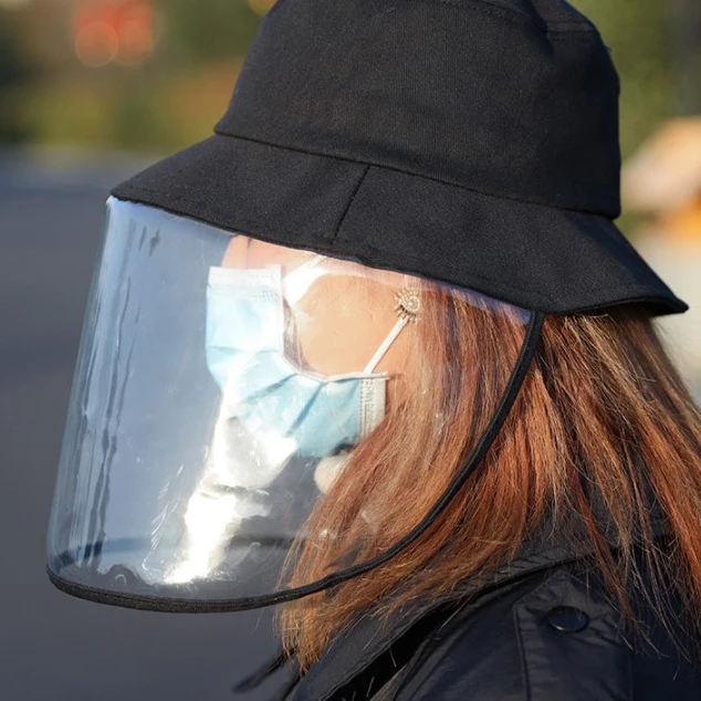 

Protective Bucket Hat Unisex Windproof Dustproof Fog Sun Hat Outdoor Sun Hat Fisherman Hat Anti-Fog