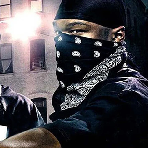 Бандана квадратная для мужчин и женщин хлопковый платок в стиле хип-хоп 55 х55 см