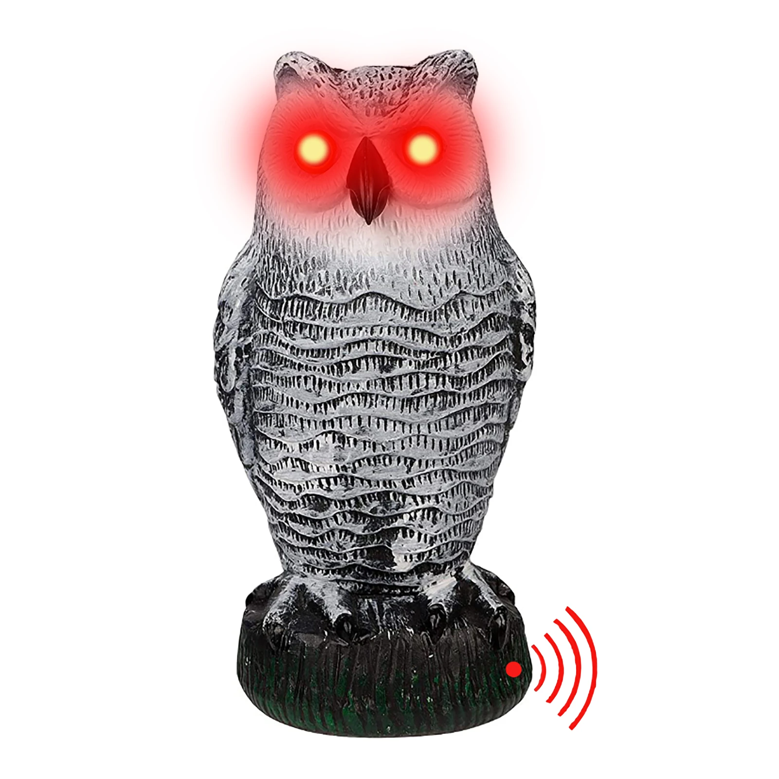 Реалистичный пашот птиц пластиковый Совы с вращающейся головкой и звуком для