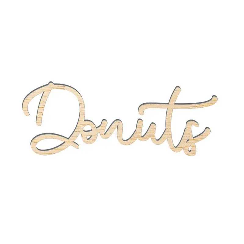 Изысканный Пончик Из Натурального Дерева вывеска для свадьбы помолвки вечерние